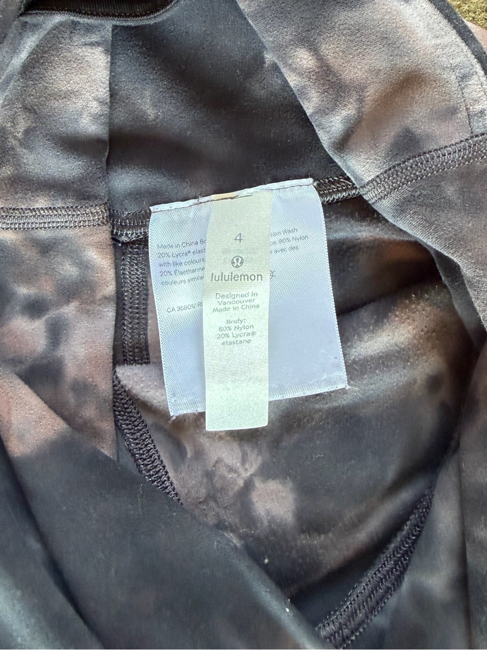 Lululemon Unlimit High Rise Tight 25" Keyhole in Diamond Dye Grey Pink Size 4 - Picture 8 of 11